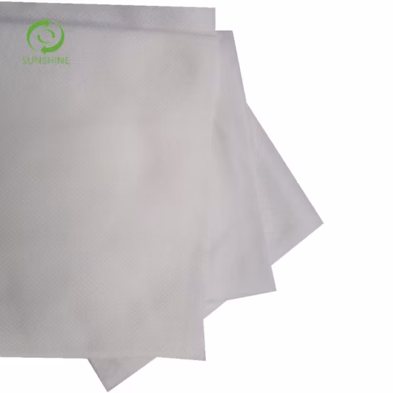 Spunlace Hidrofílico Respirável 100% Viscose Pet Viscose Tecido Não Tecido Spunlace para Toalha Comprimida